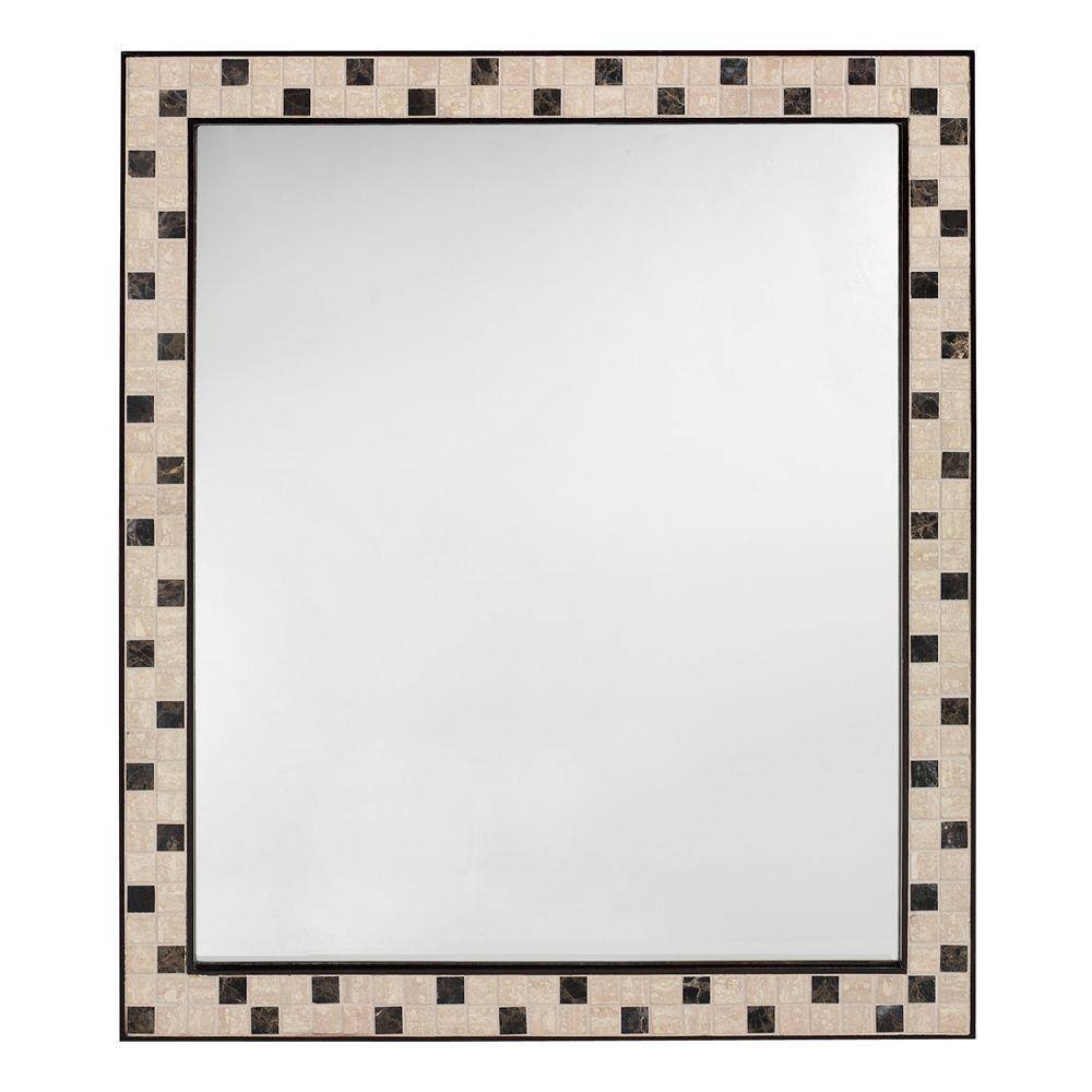 Home Decorators Collection 23 In W X 28 In H Framed Rectangular Bathroom Vanity Mirror In Espresso 0416710820 The Home Depot