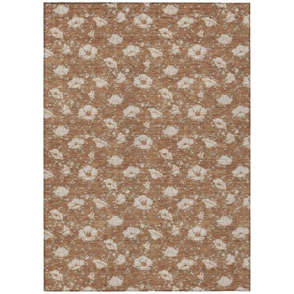 Chantille Machine Washable Indoor/Outdoor Abstract ACN2792 Rust 10 ft. x 14 ft. Area Rug