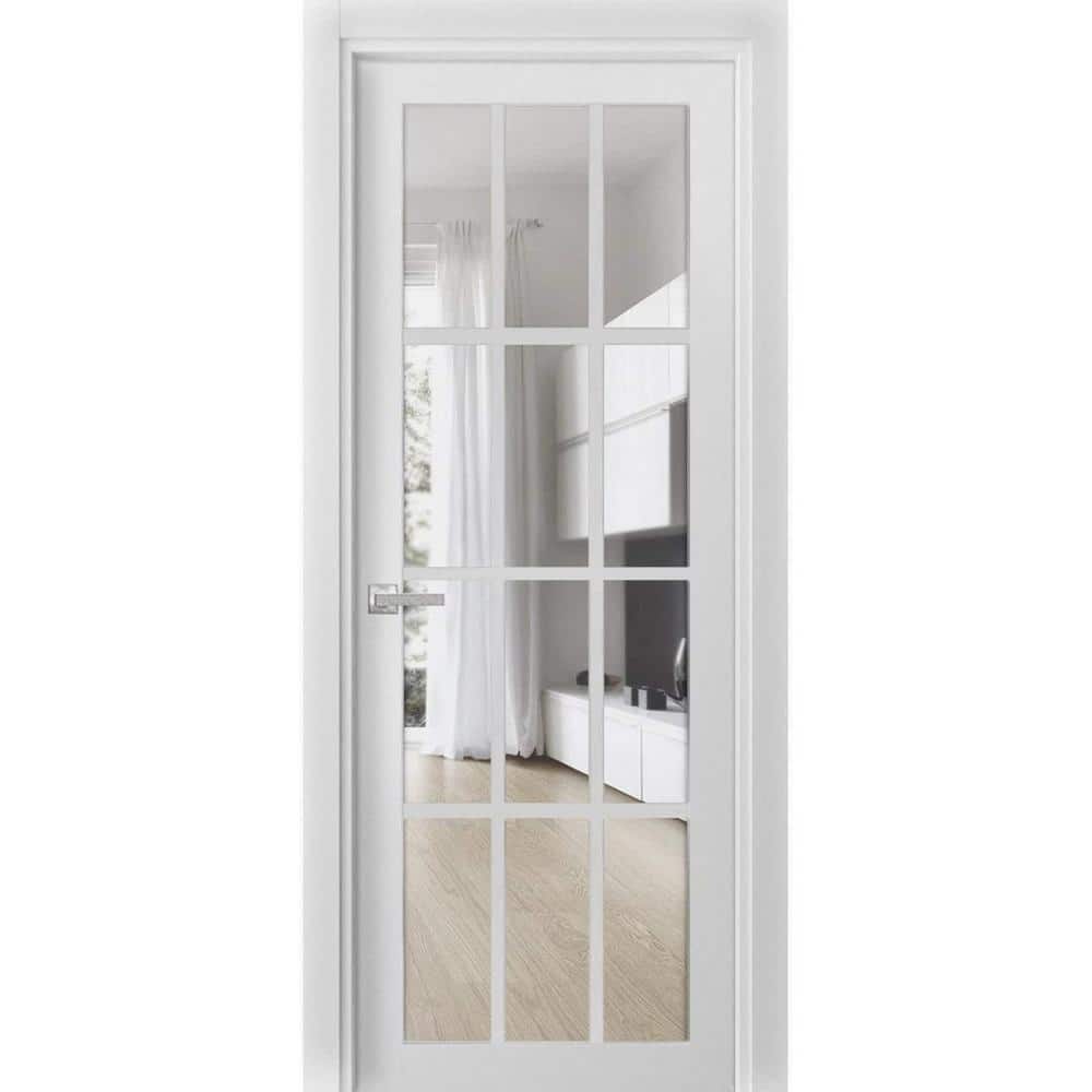 42 in. x 80 in. 1-Panel White Finished MDF Sliding Door with Hardware price history on PriceWatchPro