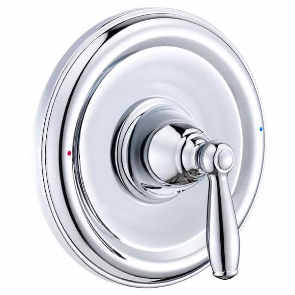 1-Piece Pressure Balancing Tub and Shower Trim Kit in Silver, Compatible with Moen Posi-Temp Valve