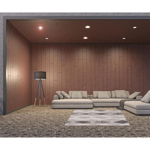 Gray 5 ft. x 7 ft. Woven Geometric PET Polyester Rectangle Indoor/Outdoor Area Rug