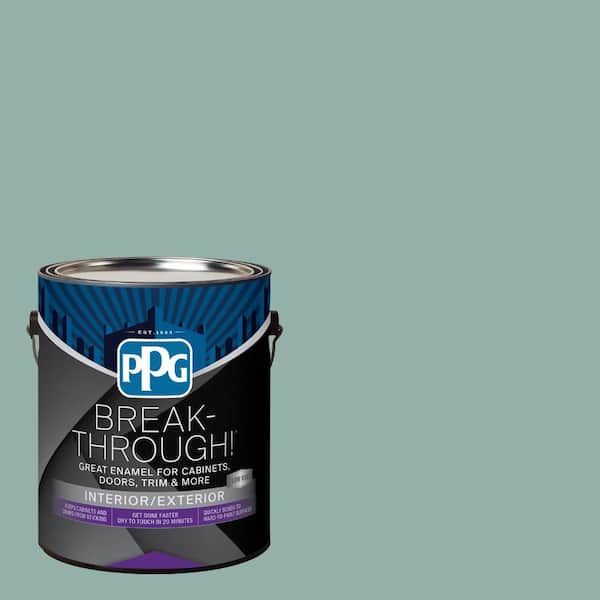 Break-Through! 1 gal. PPG1143-4 Parakeet Pete Semi-Gloss Door, Trim & Cabinet Paint