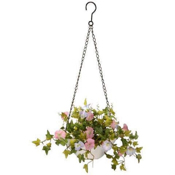 National Tree Company 9 In Morning Glory Plant Hanging Basket Ras 167lr 1 The Home Depot