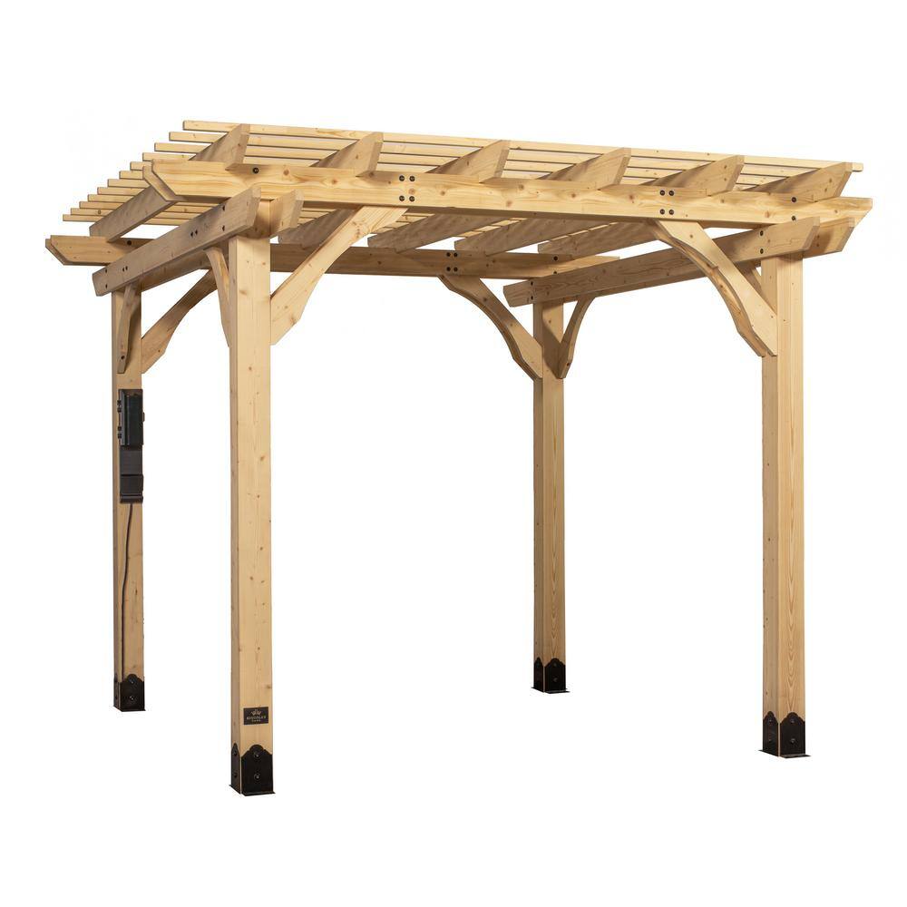 Reviews for Backyard Discovery Fairhaven 10 ft. x 10 ft. Natural Nordic  Spruce Pergola | Pg 1 - The Home Depot