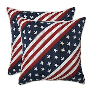 Red Square Outdoor Square Throw Pillow 2-Pack