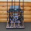 Rush Creek Creations 14 Fishing Rod Rack with 4 Utility Box Storage Capacity  and Dual Rod Clips Sleek Design Wire Racking System 38-3009 - The Home Depot