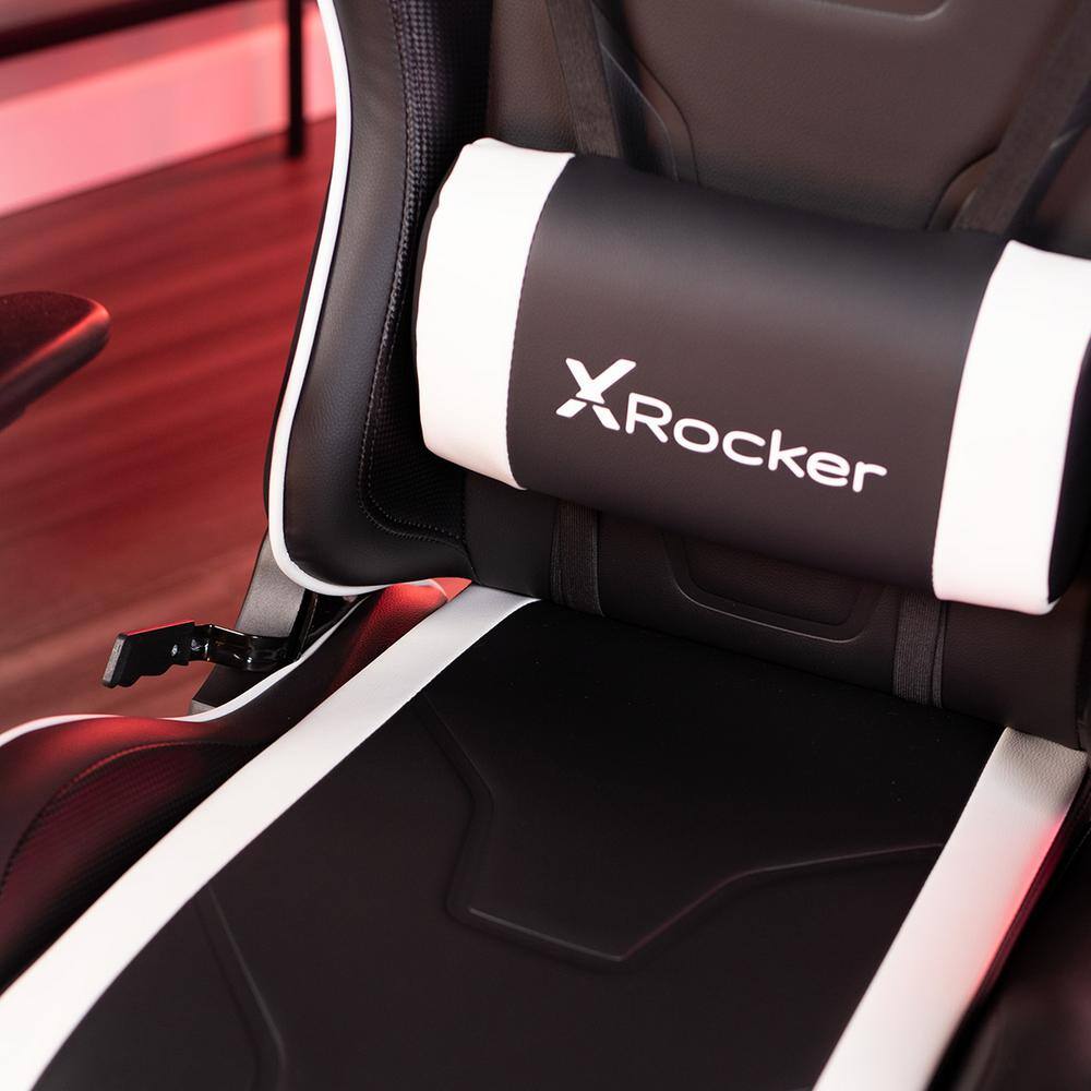 Agility Black and White Ergonomic PC Gaming Chair