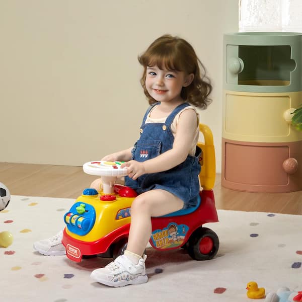 VEVOR Ride On Push Car for Toddlers Ages 1 3 Sit to Stand Toddler Ride On Toy Classic Kids Ride On Car with Music KBKETCZSTCKTZR8C4V9 The Home Depot