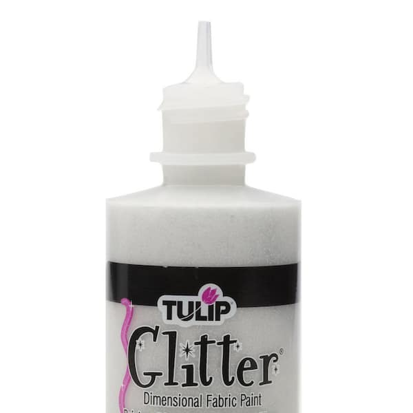 Tulip Dimensional Fabric Paint 4 oz Glitter Silver 3 Pack