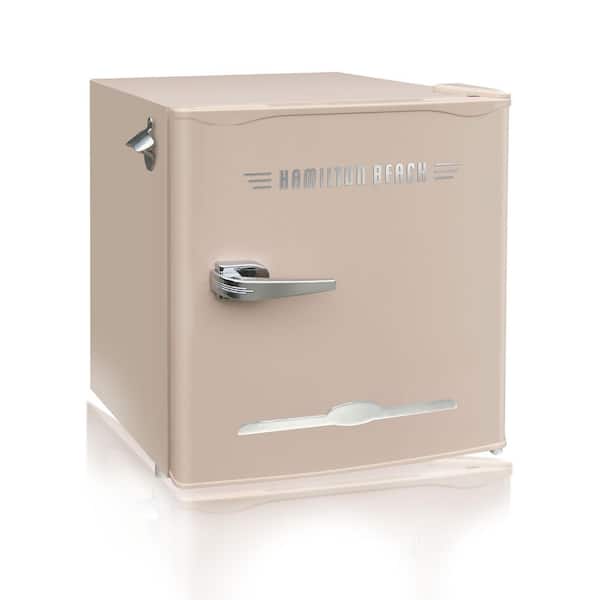 Hamilton Beach 19.69 in. Wide 1.6 cu. ft. Retro Mini Refrigerator in Off-White (Coral)