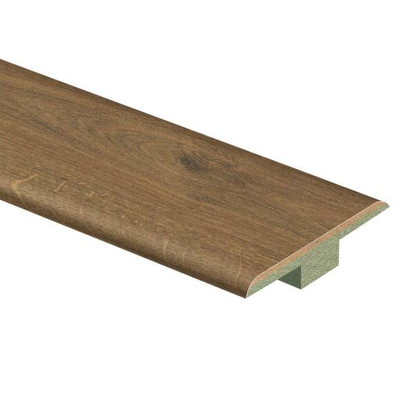 Zamma Hillside Oak 7/16 in. Thick x 1-3/4 in. Wide x 72 in. Length Laminate T-Molding-DISCONTINUED