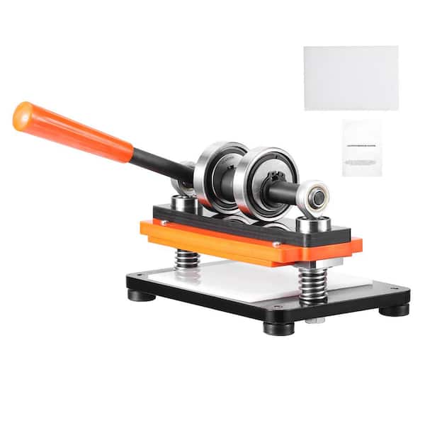 Leather Cutting Machine, 18 x 10 cm Embossing Plate Manual Die Cutter, 12 mm Pressure Stroke Dual Guide Shafts