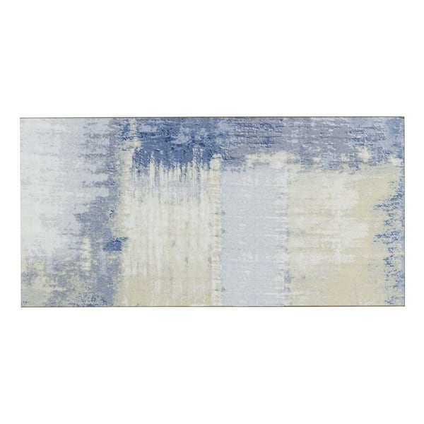 Modern Farmhouse Blue Wood Subway 4 in. x 8 in. Glass Decorative Tile (4.44 sq. ft.)