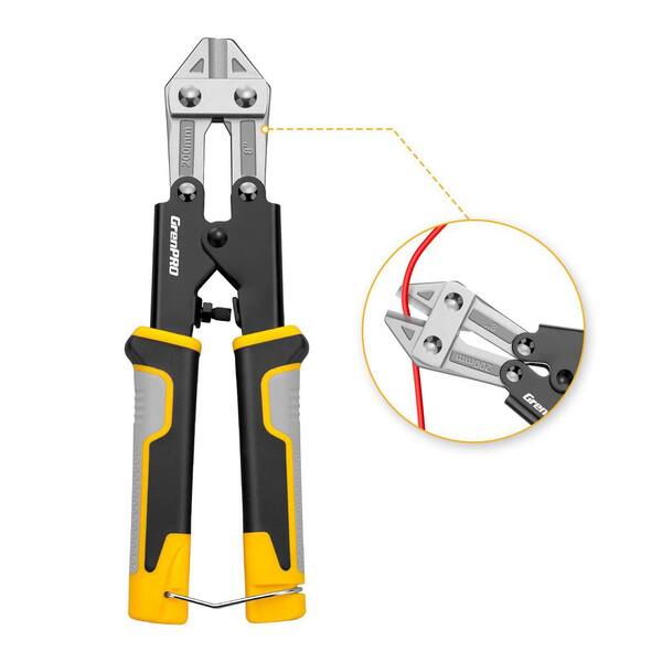 MYWISH Mini Bolt Cutter, 8-Inch, Heavy Duty, Spring Loaded