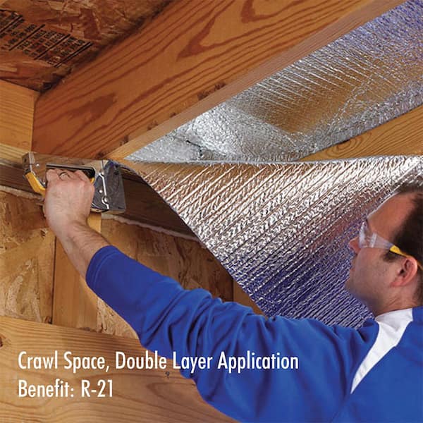 Double Reflective Radiant Barrier Insulation Reflectix 16 in Roll x 100 ft 