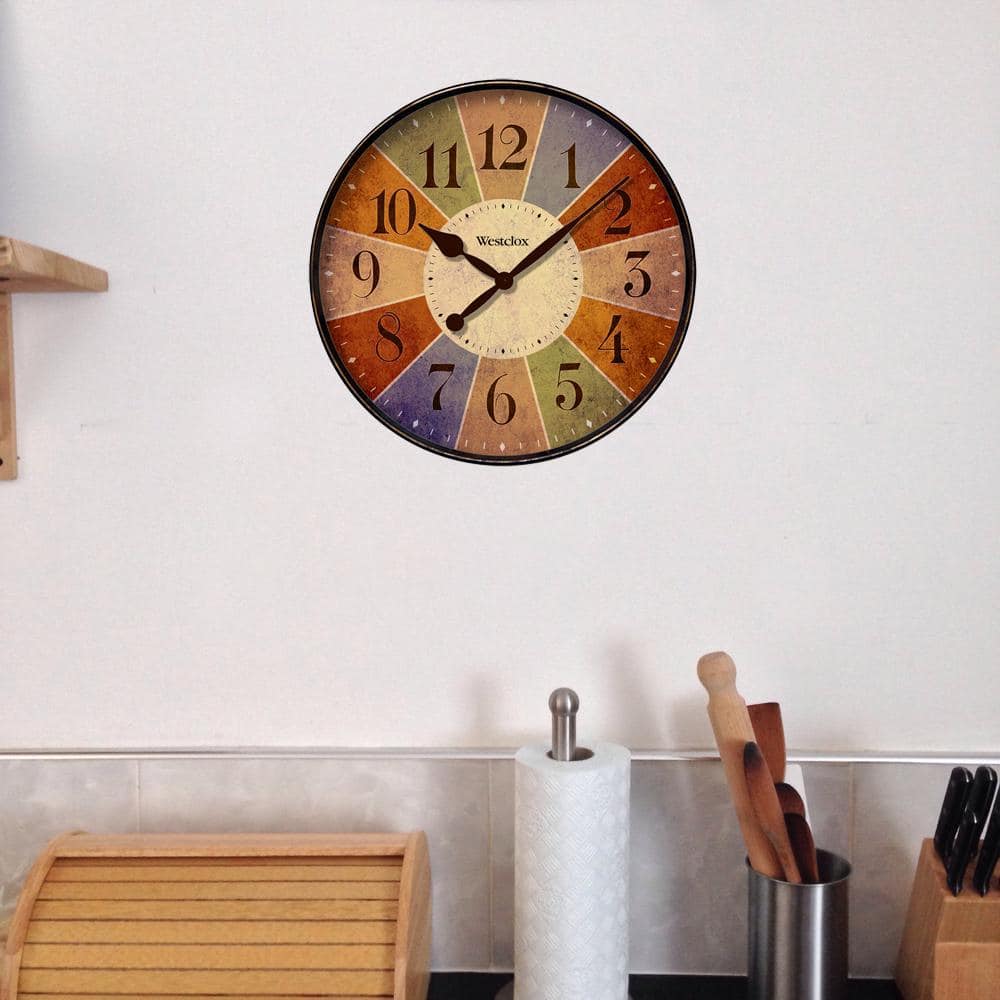 Westclox 12 in. Multicolor Novelty Wall Clock 32897 - The Home Depot