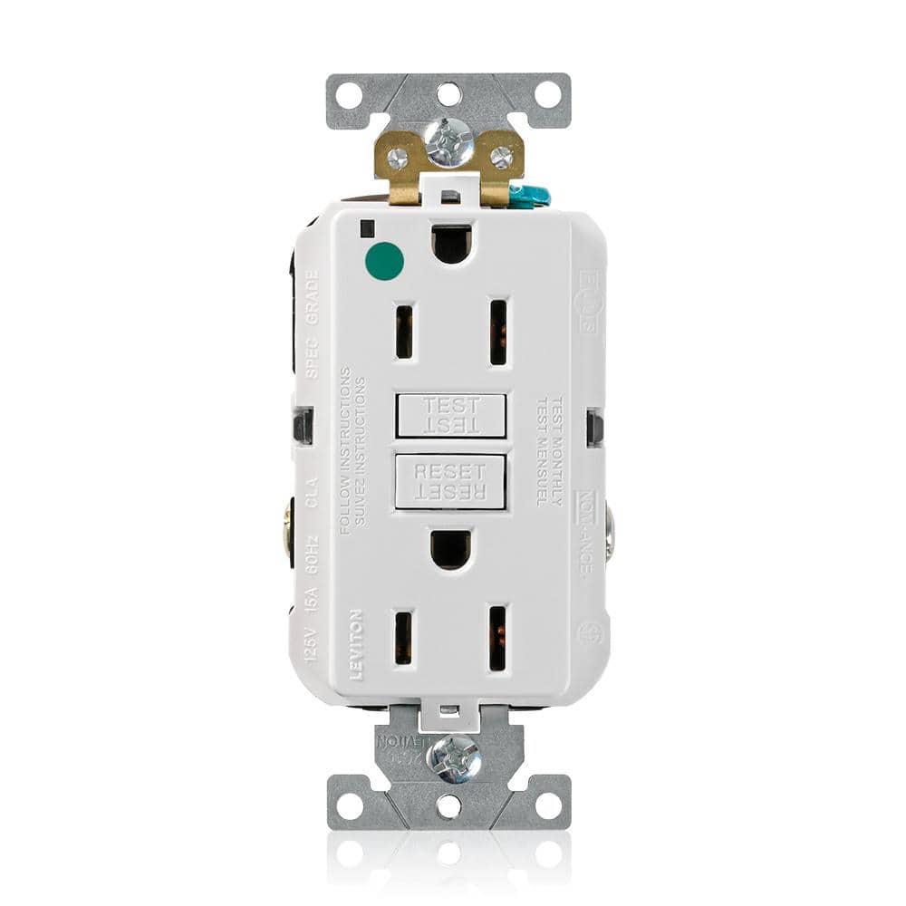 15 Amp Self-Test SmartLockPro Hospital Grade Duplex GFCI Outlet with LED, White price history on PriceWatchPro