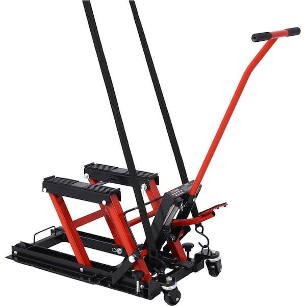Damodpoy 1500 LBS Capacity Red Hydraulic ATV & Motorcycle Jack