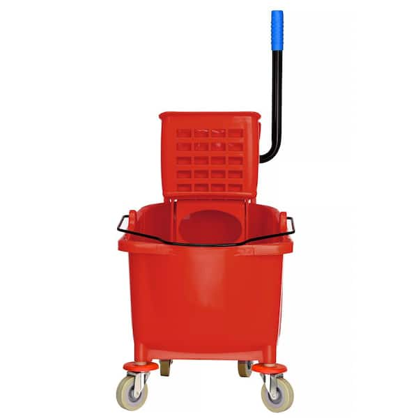 Alpine Industries 8 Quart Red Plastic Cleaning Bucket Pail 6-pack in the Mop  Wringer Buckets department at