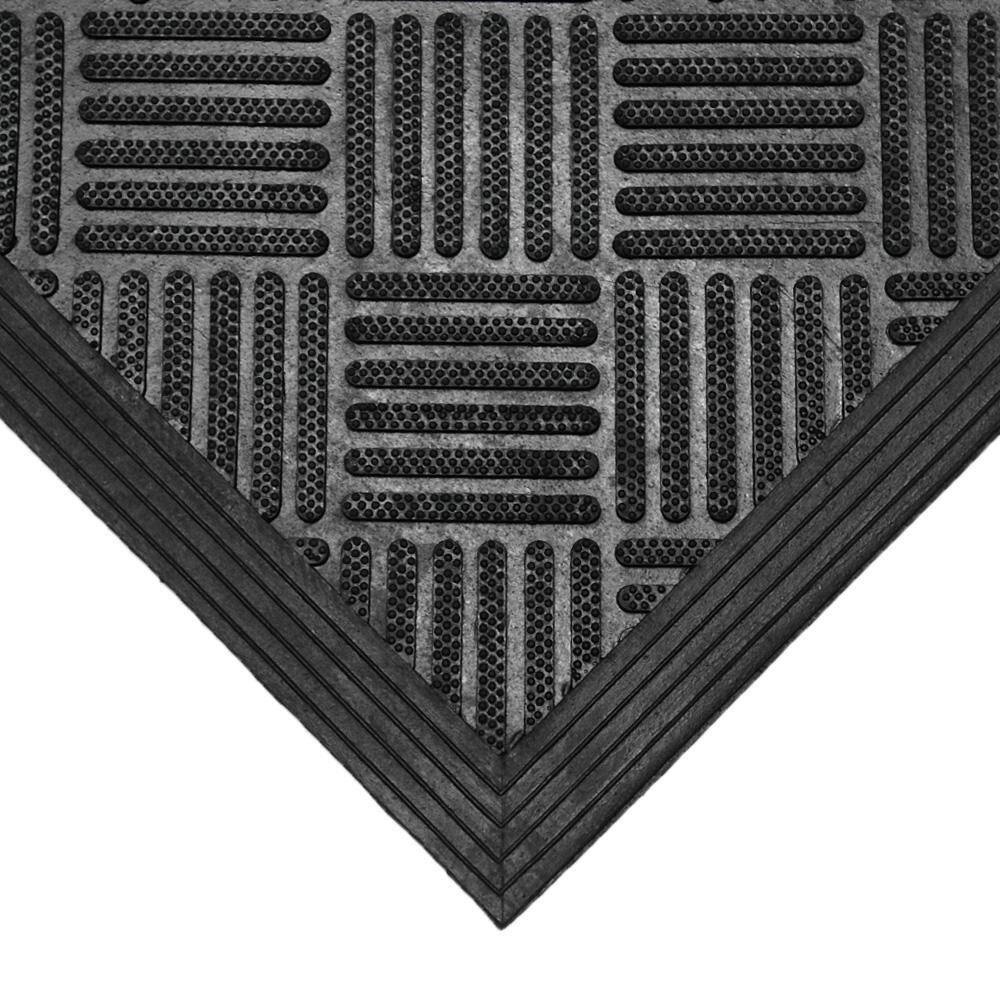 Dura-Scraper Black Rubber 3' x 5' Outdoor Entrance Mat