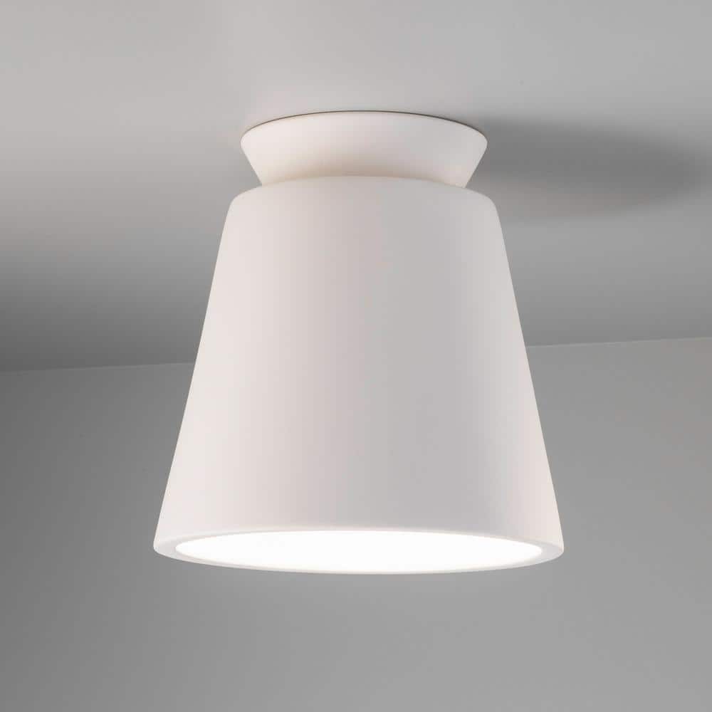 Matte Black 7.75'' Hand-Finished Ceramic Indoor/Outdoor Light