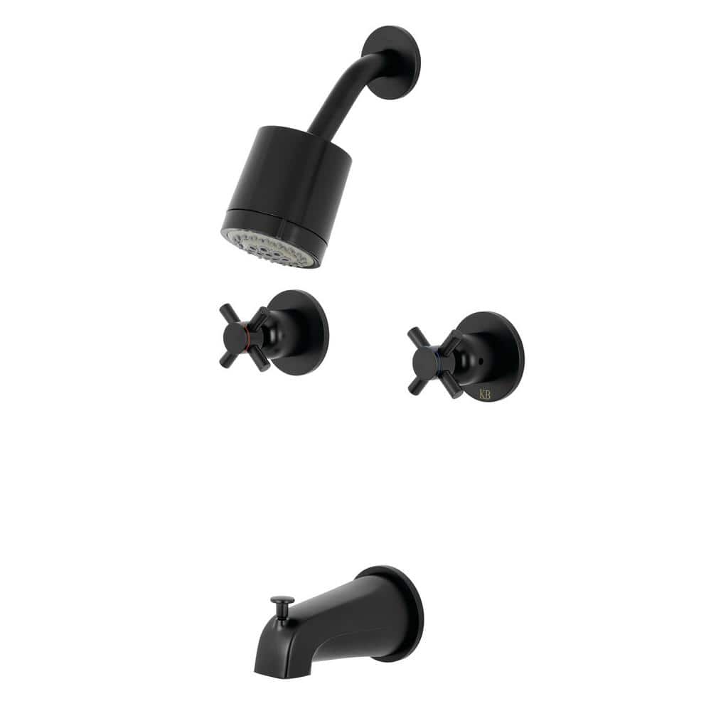 Concord 2-Handle 2- -Spray Tub and Shower Faucet in Matte Black (Valve Included) price history on PriceWatchPro