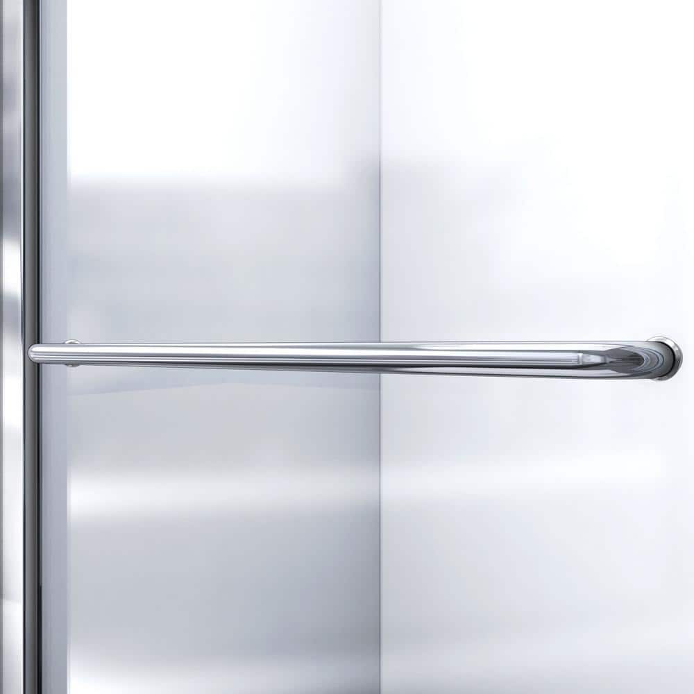 60" Oil Rubbed Bronze and Clear Glass Sliding Shower Kit
