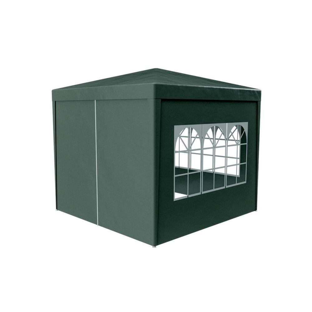 10 ft. x 10 ft. Green Outdoor Party Tent Canopy with Removable Walls