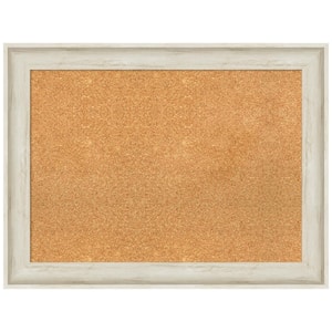 Regal Birch Cream 32.75 in. x 24.75 in. Framed Corkboard Memo Board