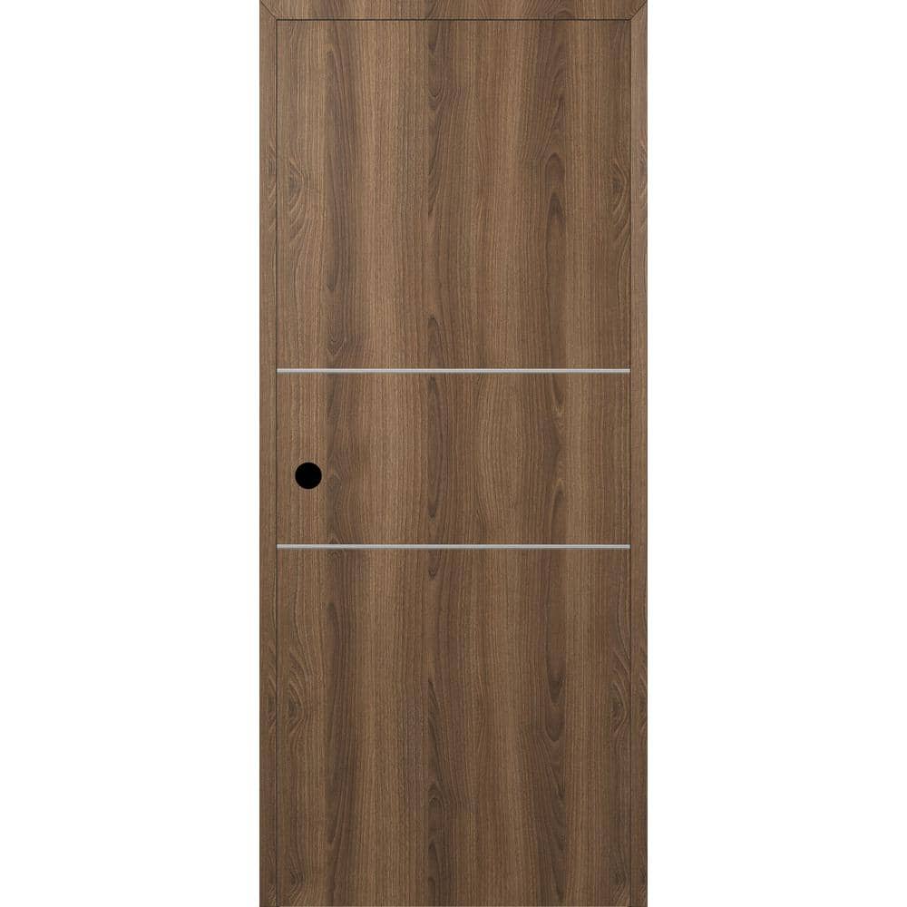 Optima 2H DIY-Friendly 30 in. x 84 in. Right-Hand Solid Core Pecan Nutwood Composite Single Prehung Interior Door price history on PriceWatchPro