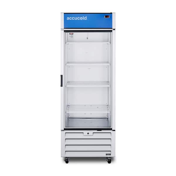 Summit Appliance 21.34 cu. ft. Commercial Upright Display Refrigerator Glass Door Merchandiser in White