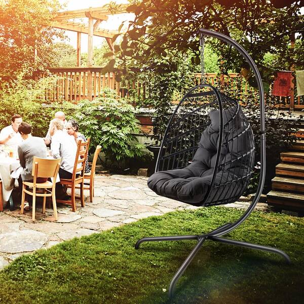 dawson outdoor basket swing chair with stand