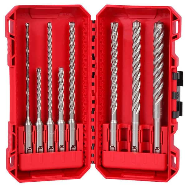 Milwaukee MX4 SDS-Plus Carbide Drill Bit Kit (8-Piece) 48-20-7663 