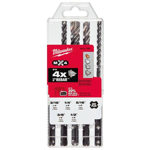 Milwaukee 48-20-7203 SDS Bit MX4 4-Cutter 5/8 in x 10 x 12 in Rotary Hammer Bit 