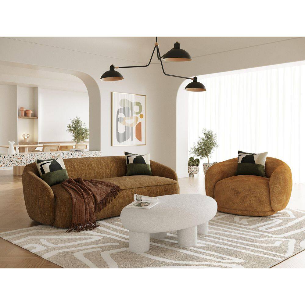 Divani Casa Andrew Modern Orange Fabric Arm Chair price history on PriceWatchPro