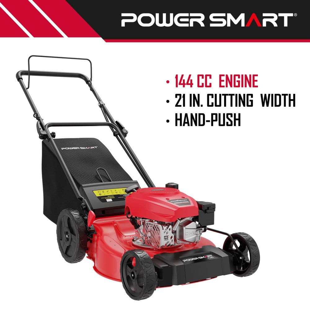 PowerSmart 21 in. 144cc OHV 4-stroke engine 3-in-1 Gas Push Lawn Mower V8721P