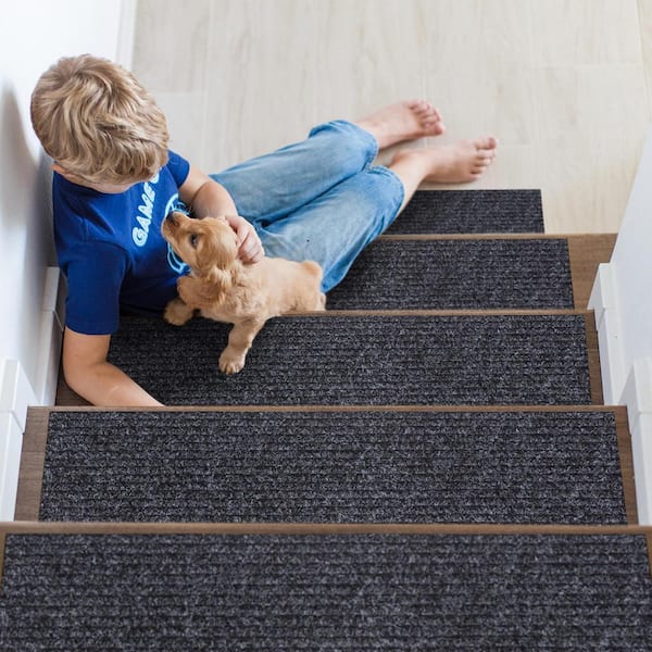 Ottomanson Studio Non-Slip Rubberback Solid 8 in. x 30 in. Indoor