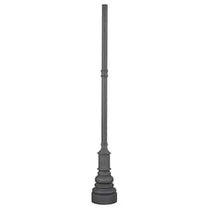 Great Outdoors 95.75 in. Sand Black Outdoor Post with Base