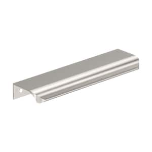 Streamline Tab 6 in. Center-to-Center (152mm) Modern Satin Nickel Cabinet Edge Pull