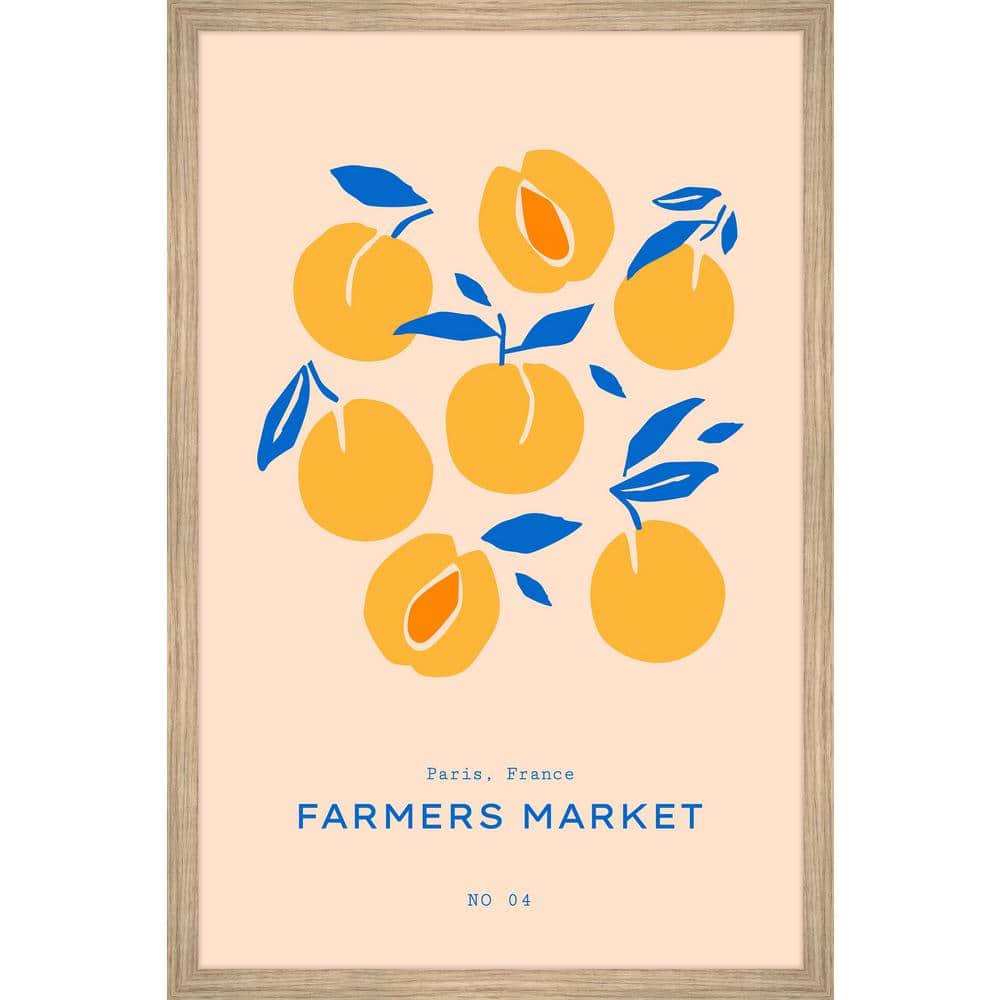 Paris Farmers Market No 04 by Marmont Hill Framed Food Art Print 45 in. x 3
