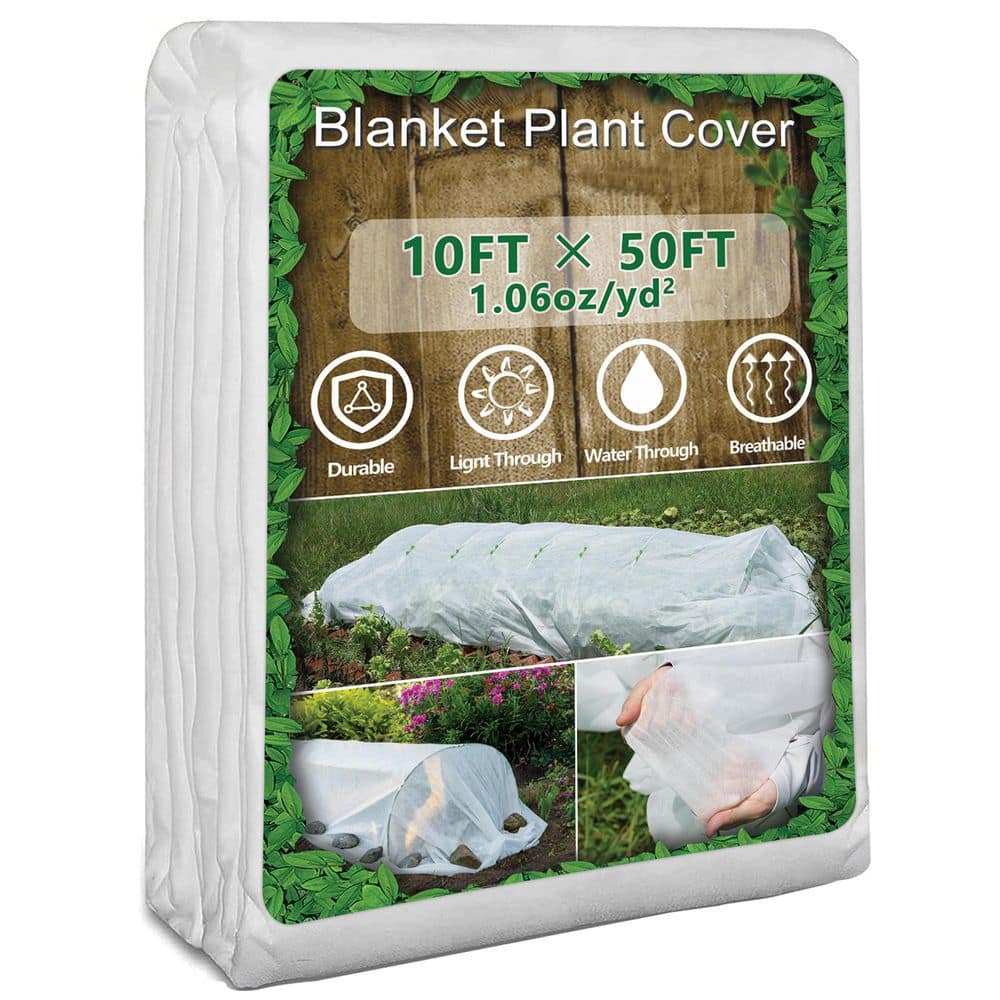 10 ft. White Fabric Plant Cover for Winter Frost Protection, Extra-Large Floating Row Cover for Garden Vegetables price history on PriceWatchPro