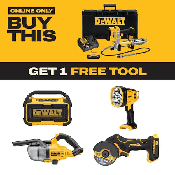 20V MAX Cordless 10,000 PSI Variable Speed Grease Gun, (1) 20V 4.0Ah Battery, and Charger