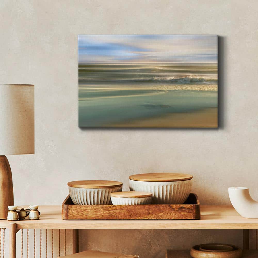 Topaz Light Scenic Landscape Abstract Canvas Wall Art, 8" x 12"