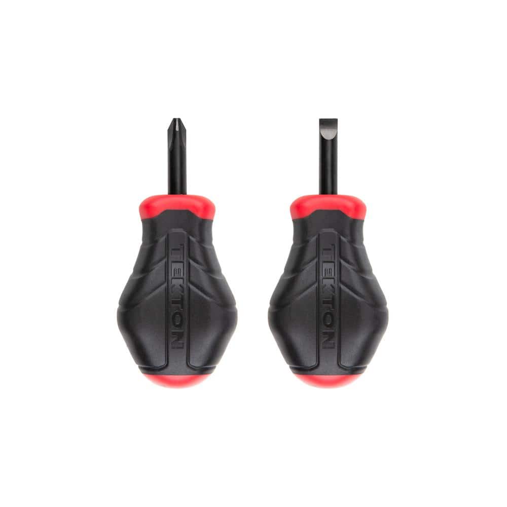 Stubby High-Torque Black Oxide Blade Screwdriver Set, 2-Piece (#2,1/4 in.)
