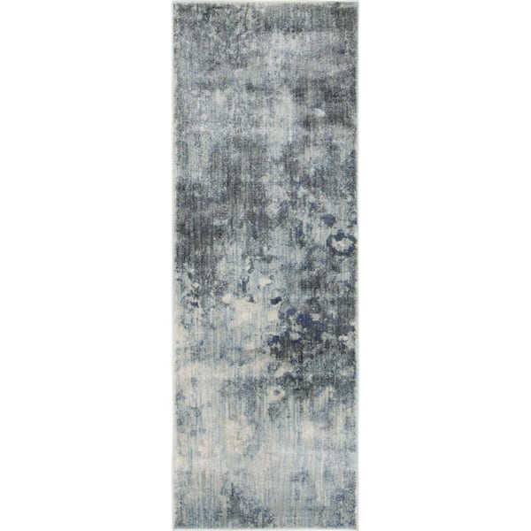 Unique Loom Helios Santorini Gray 2 ft. x 6 ft. Runner Rug
