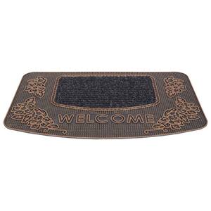 Waterproof, Low Profile, Non-Slip Flower Indoor/Outdoor Rubber Doormat, 18" x 28"(1 ft. 6 in. x 2 ft. 4 in.), Copper