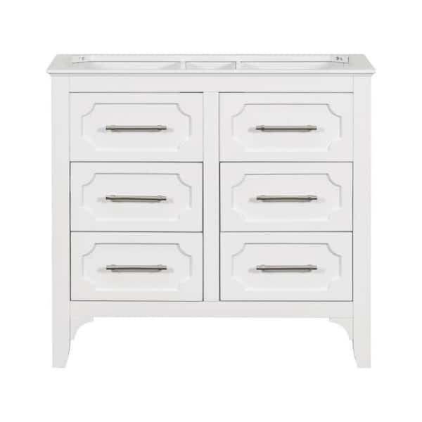 33 in. Bath Vanity Cabinet without Top in Bathroom White