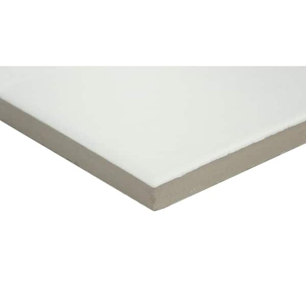 Amala White 3 in. x 12 in. Matte Porcelain Floor and Wall Tile (6.3 sq. ft./Case, 26 pcs)