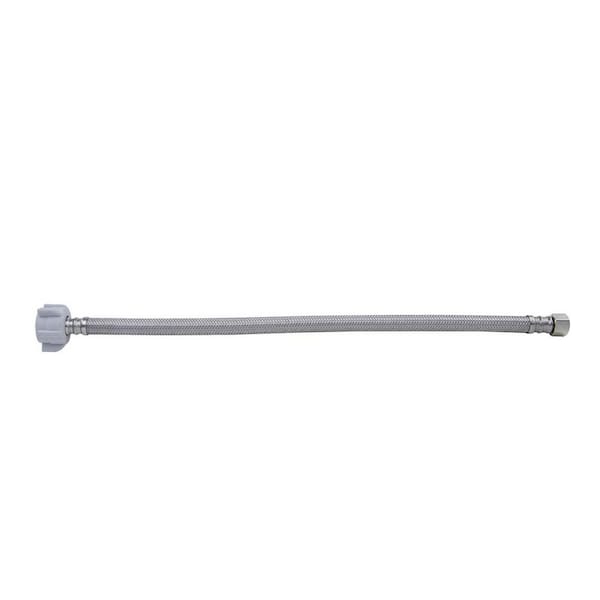 Plumbshop 3/8 in. Compression x 7/8 in. Ballcock Nut x 16 in. Braided Stainless Steel Toilet Supply Line
