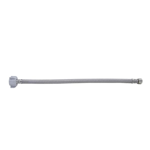 3/8 in. Compression x 7/8 in. Ballcock Nut x 16 in. Braided Stainless Steel Toilet Supply Line-8 Pack